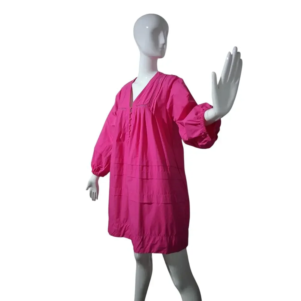Caryn Lawn Stevie Dress Womens One size‎ Quiet Luxury Bohemian Old Money Preppy